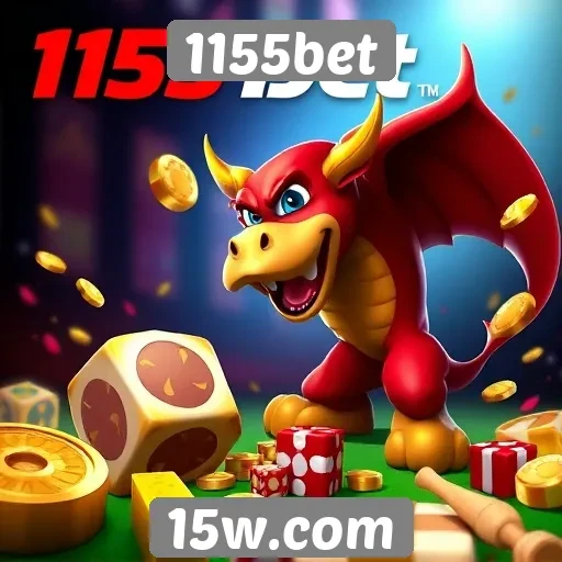 Variedade de jogos disponíveis na plataforma 1155bet